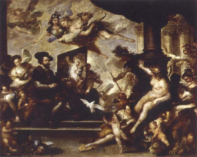 Luca Giordano rubens painting the allegory of peace Spain oil painting art